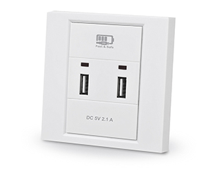 Стационарная USB-розетка со встроенным блоком питания USB REAL-EL CW-202